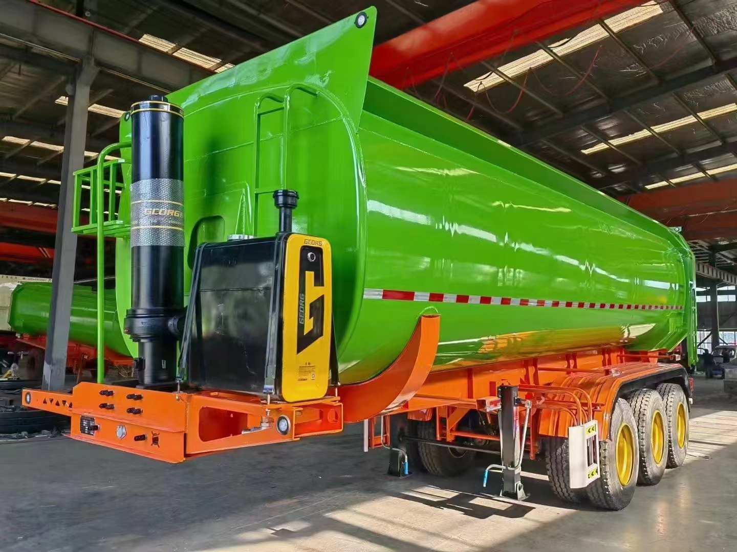 罐试后翻自卸半挂车